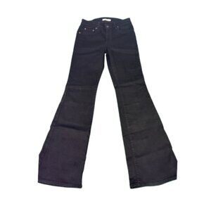 Gently Worn Black LEVI STRAUSS & CO Denim 726 Flare Jeans Size 29 (BB0925)